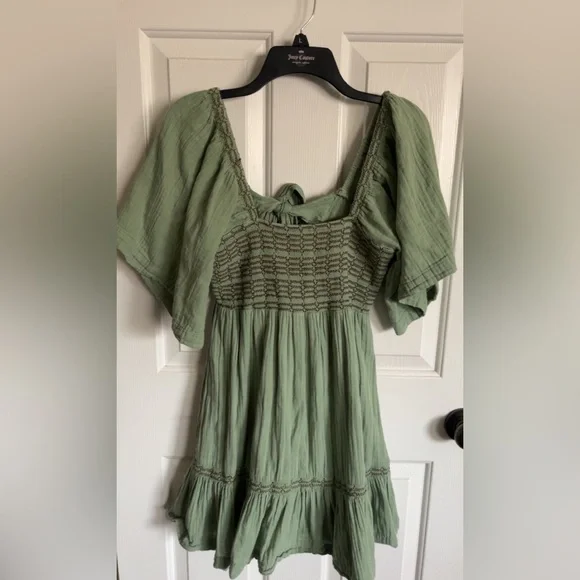 Free People Women's Still Pond Cotton Easy to Love Bubble Mini Dress - Picture 4 of 8